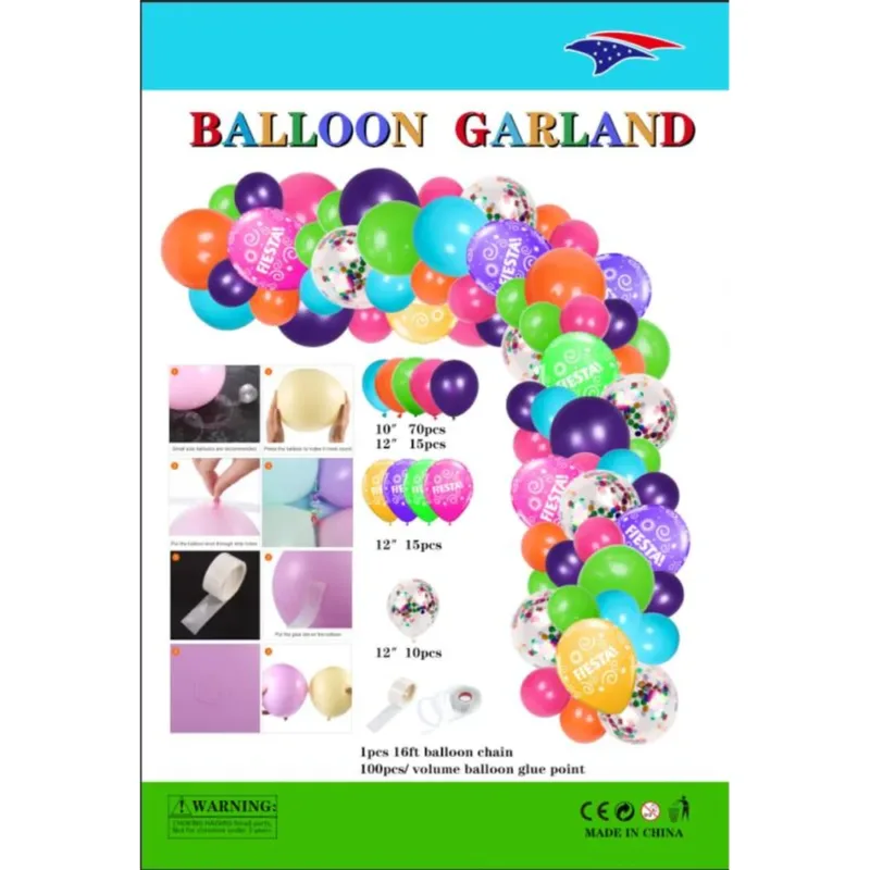 110pc Fiesta Balloon Garland Kit