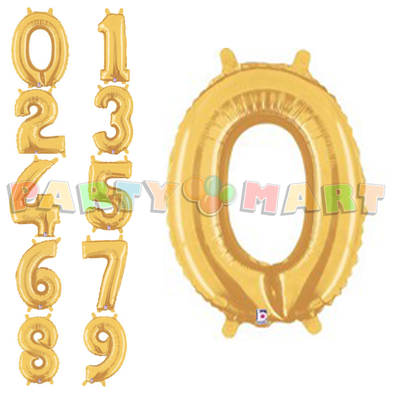 40" Gold Numeral Mylar