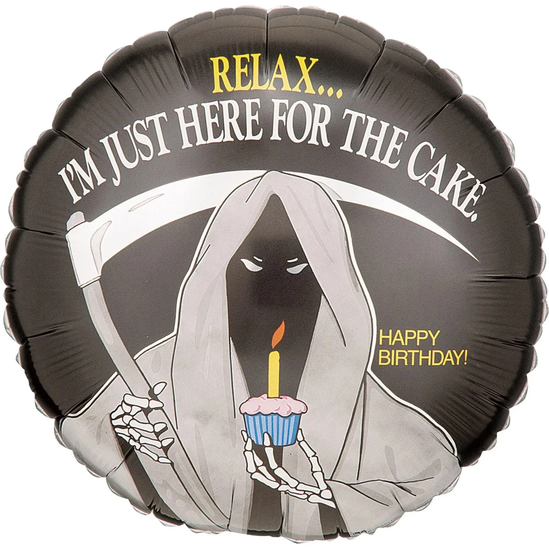 18 46cm grim reaper birthday balloon attractive round shape heli