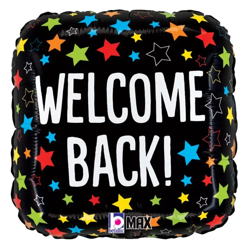betallic 18 inch welcome back foil balloon 26228 b u 30037755232319