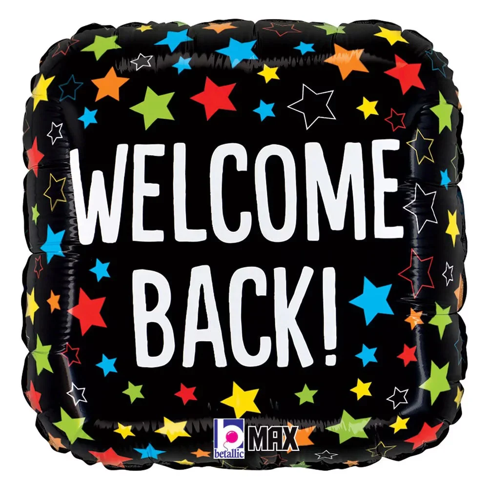 betallic 18 inch welcome back foil balloon 26228 b u 30037755232319