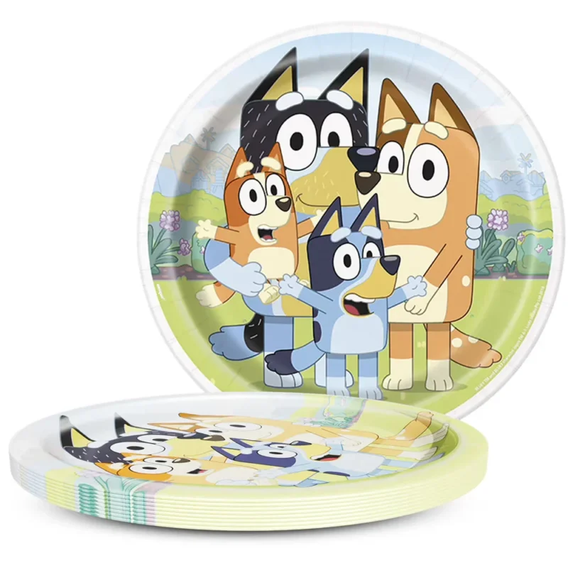 bluey 9 plates