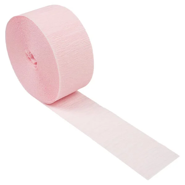 classic pink crepe streamer