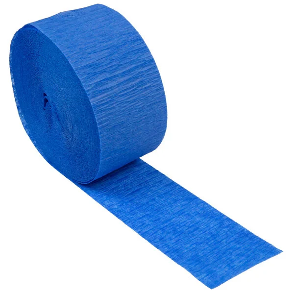cobolt blue crepe streamer