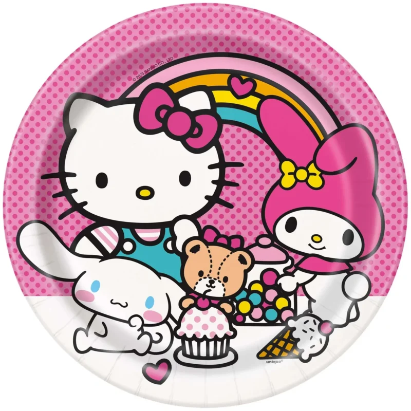 hello kitty 9 plates