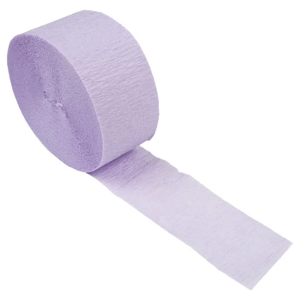 lusious lavender purple crepe streamer
