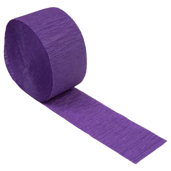 pruple crepe streamer