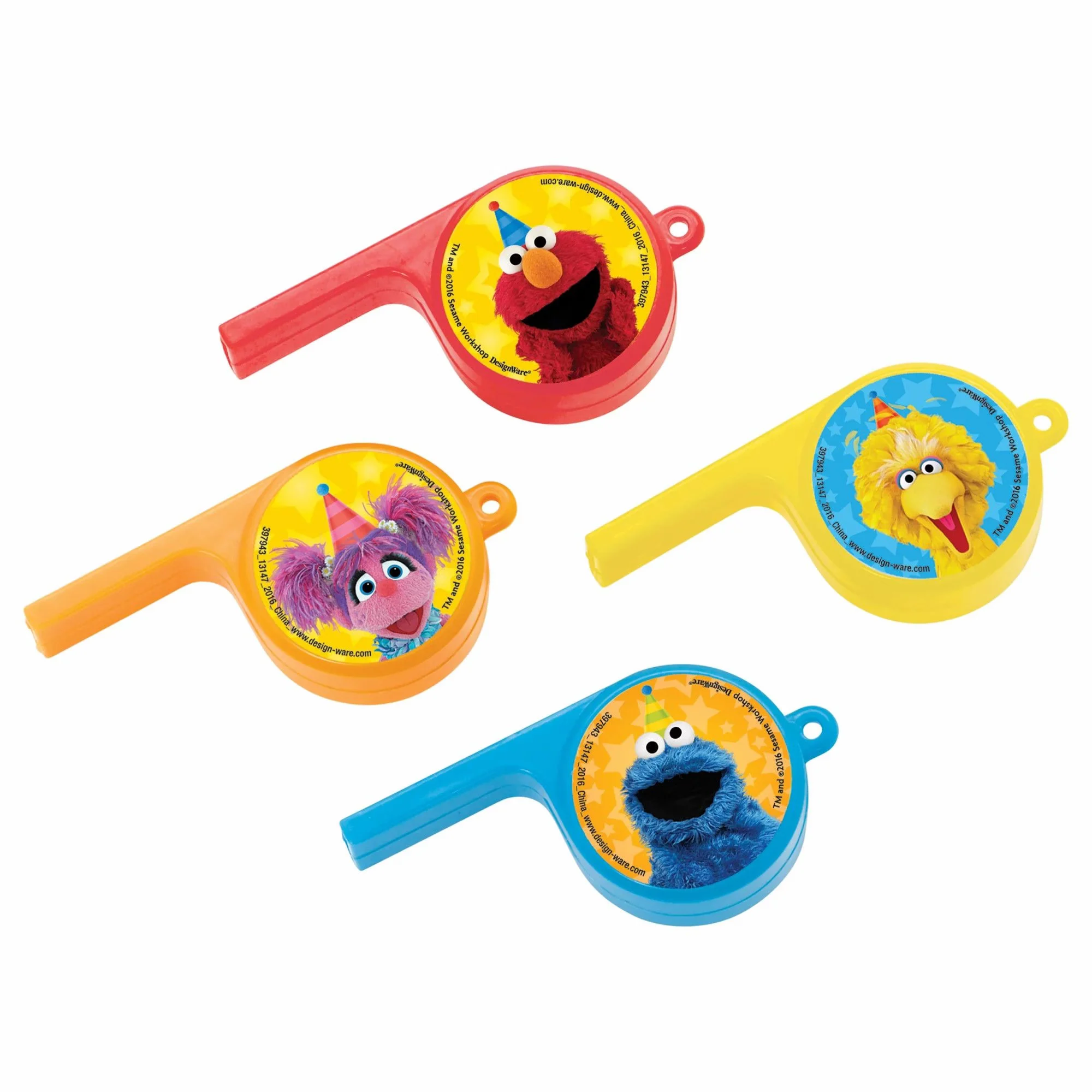 Seasame Street whistles