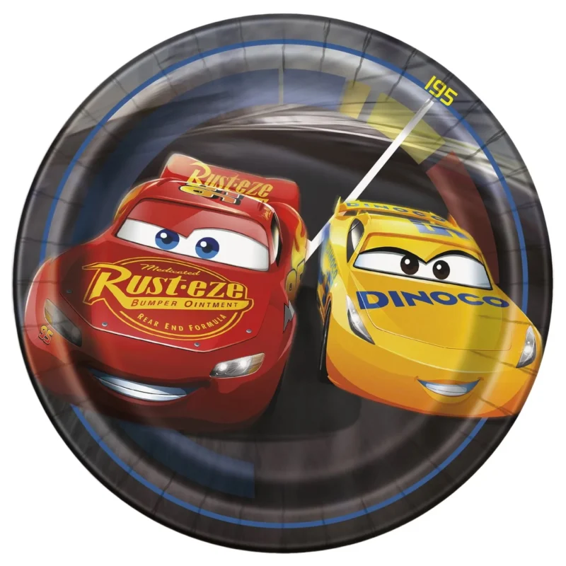 cars 3 7 inch plates