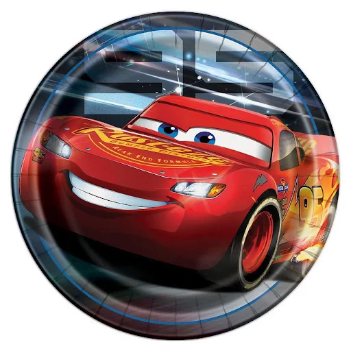cars 3 9inch plates