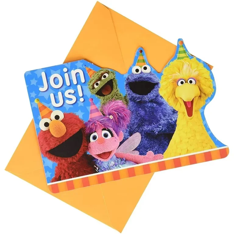 sesame street invitations1