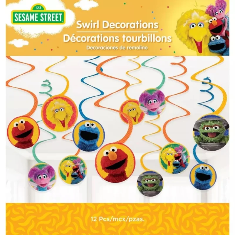 sesame street swirl decorations1