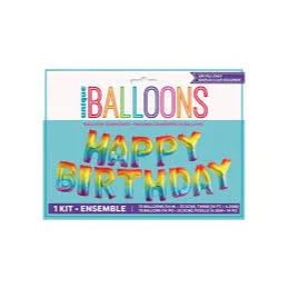 Rainbow Happy Birthday Banner3