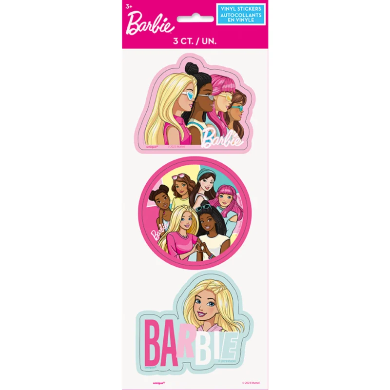 Barbie Jumbo Stickers 3ct