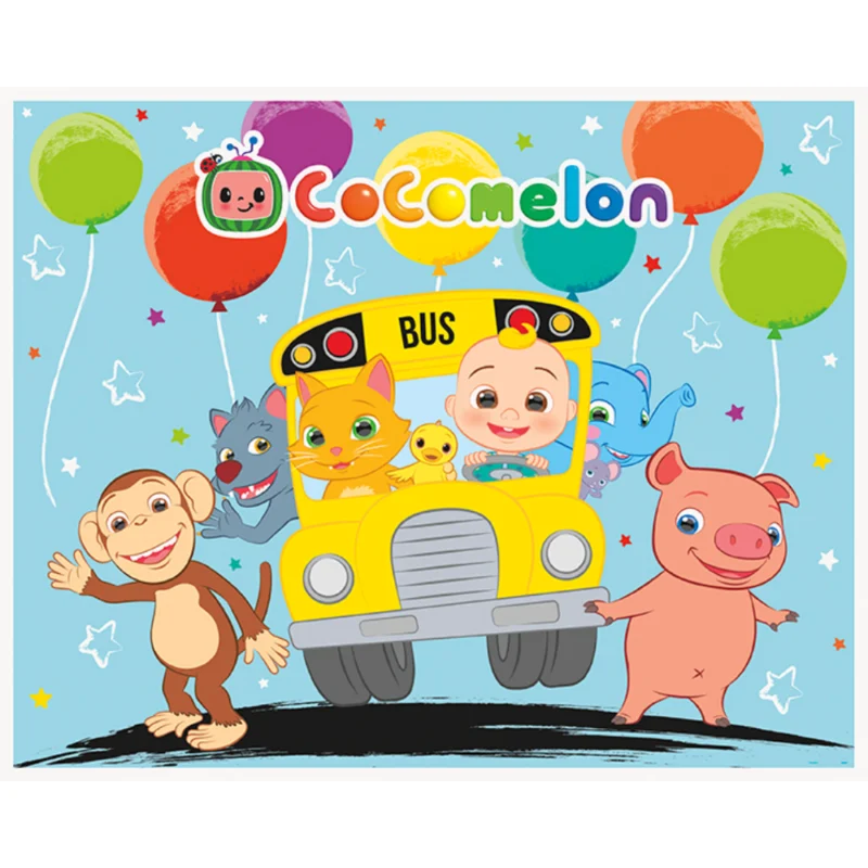 CoComelon Photo Booth Backdrop 5' x 4' - Image 2