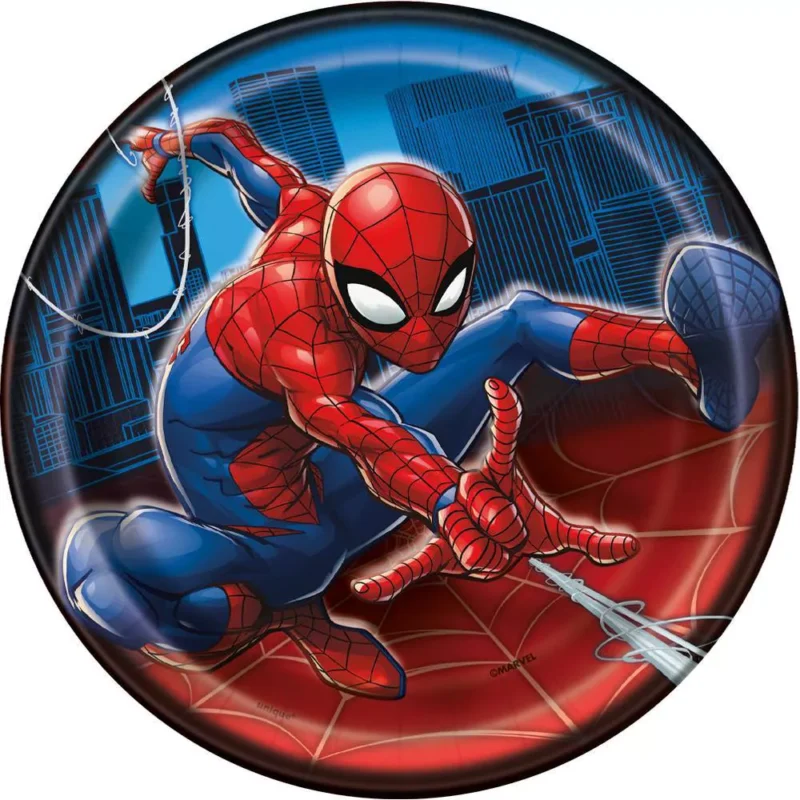 Spiderman 7" Plates 8ct