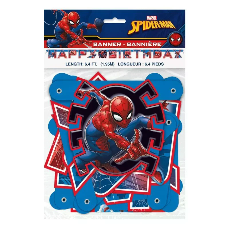 Spiderman Jointed Banner 6' Feet