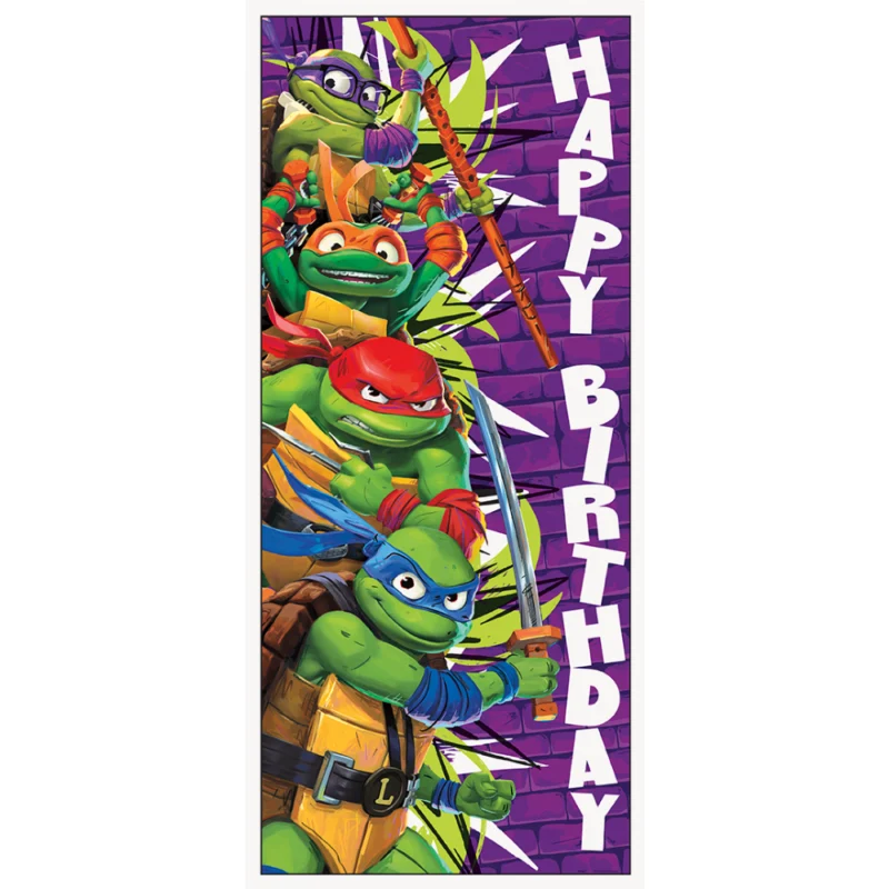 Teenage Mutant Ninja Turtles Door Cover 2' x 5' - Image 2