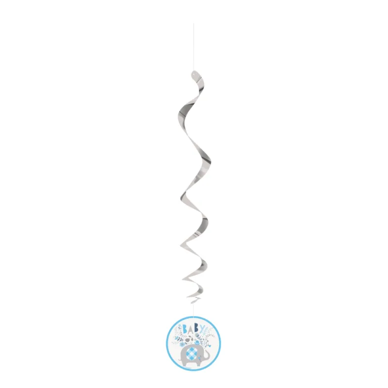Blue Floral Elephant Hanging Decorations - Image 7