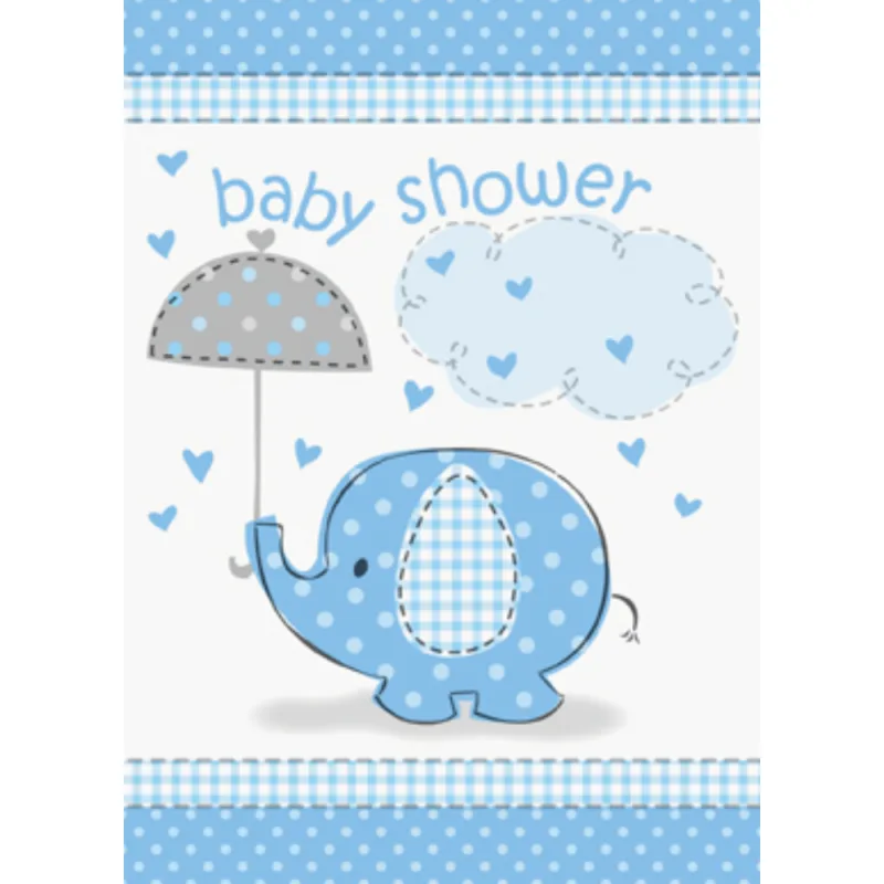 Blue Elephant Invites 8ct - Image 2