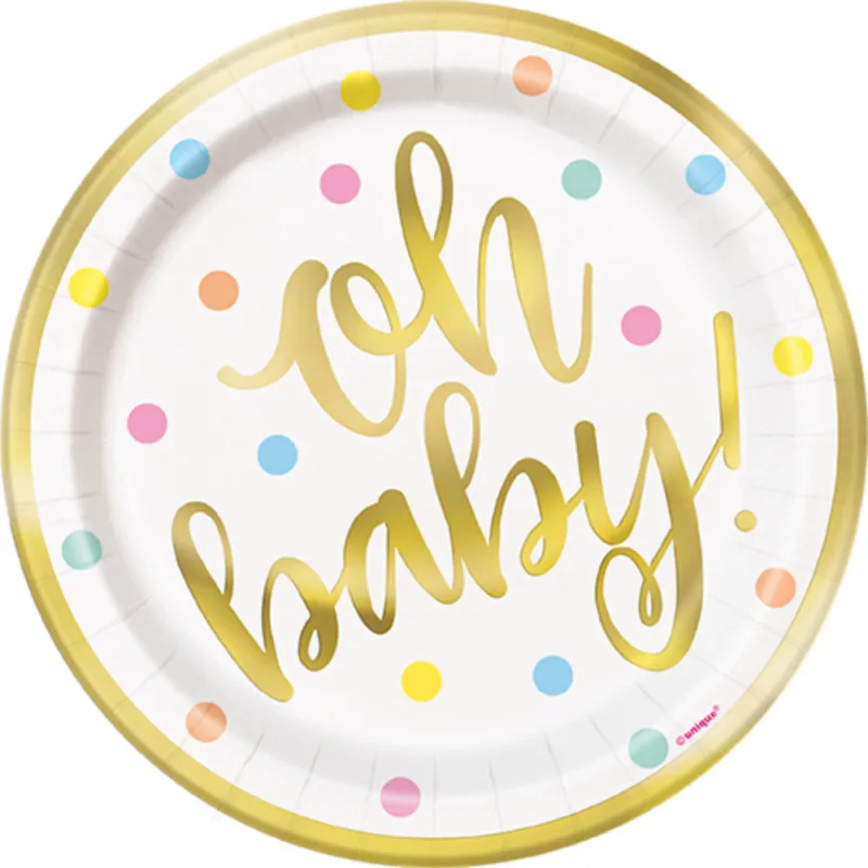 Oh Baby 9" Plates
