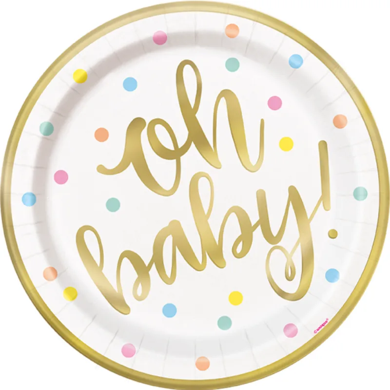 Oh Baby 7" Plates