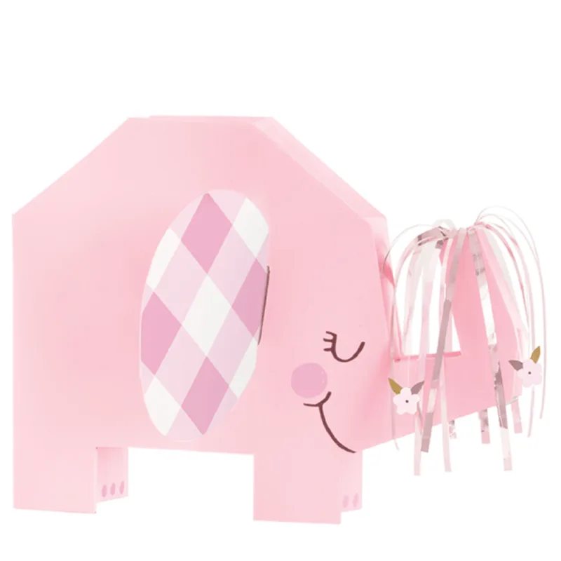 Pink Floral Elephant Folded Centerpiece - Image 2