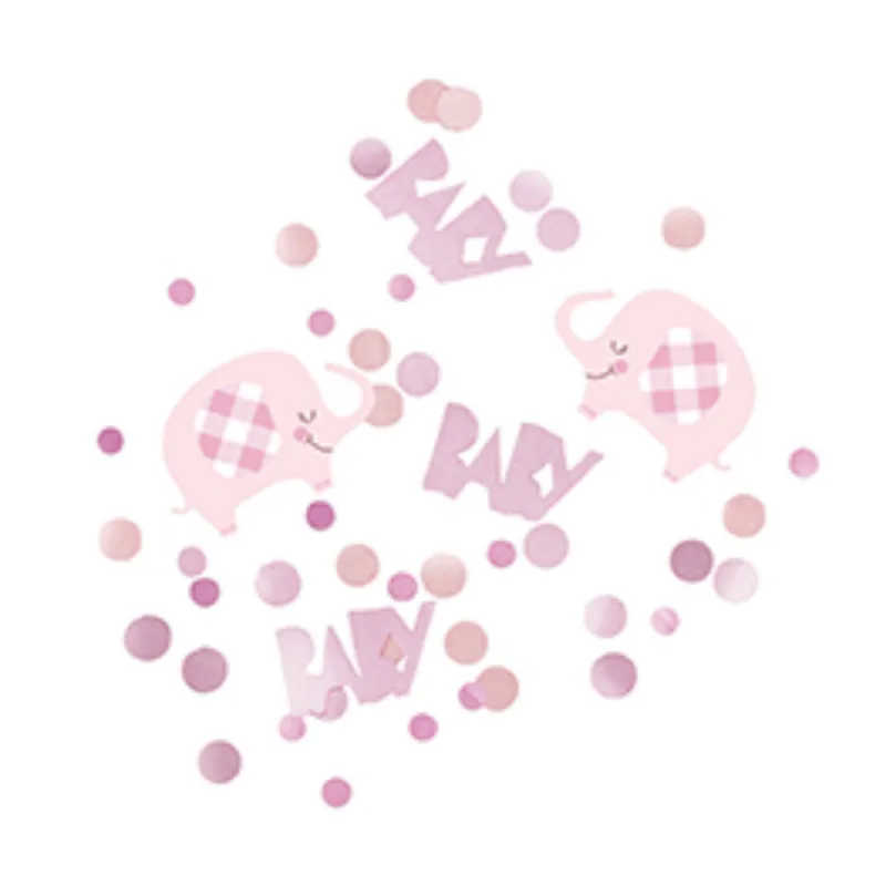 Pink Floral Elephant Confetti .5oz - Image 2