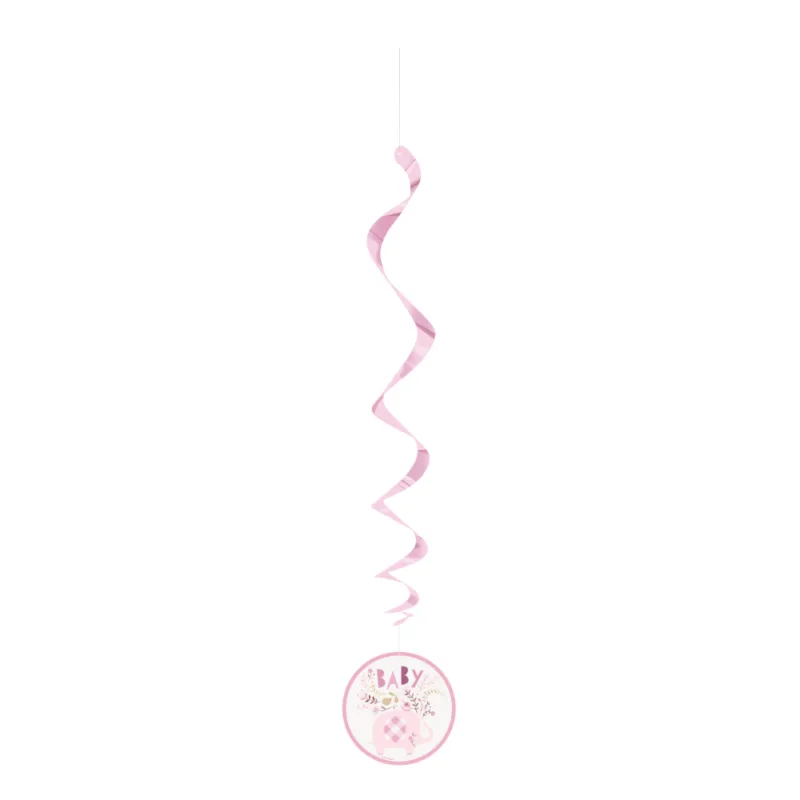 Pink Floral Elephant Hanging Decorations - Image 7