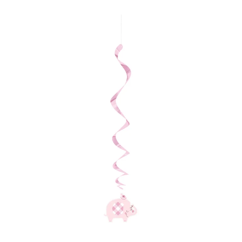 Pink Floral Elephant Hanging Decorations - Image 4