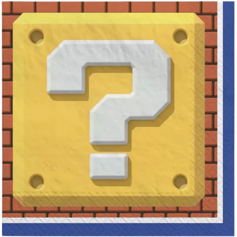 Super Mario Beverage Napkins 16ct