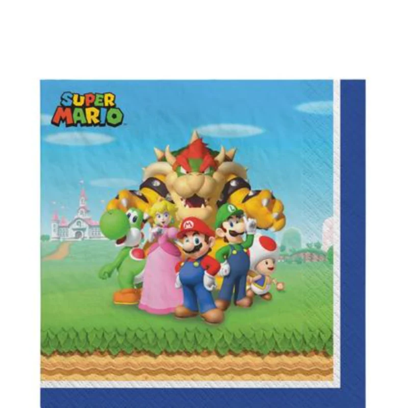 Super Mario Lunch Napkins 16ct