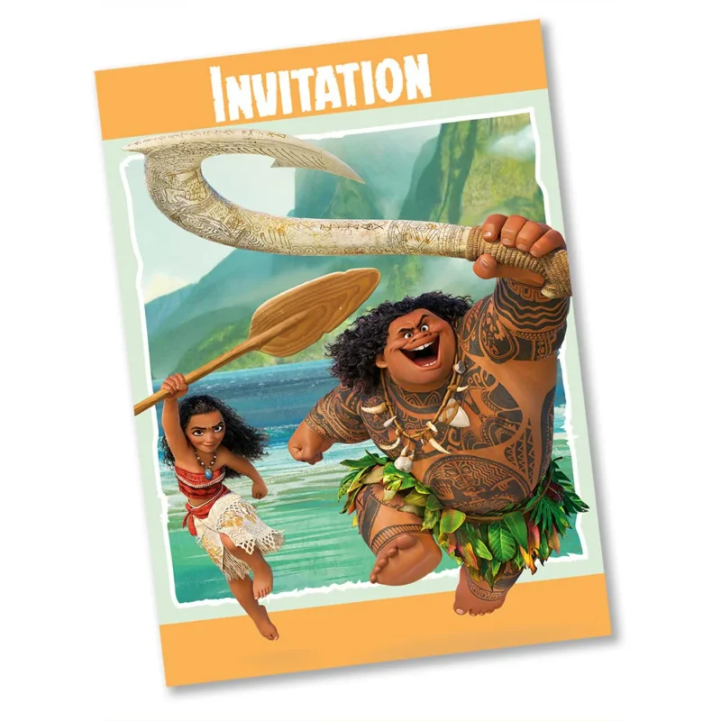 Moana Invites 8ct - Image 2