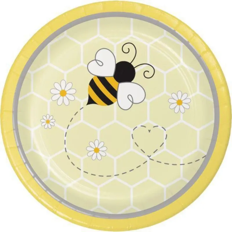 Bumblebee Baby 7" Plates 8ct