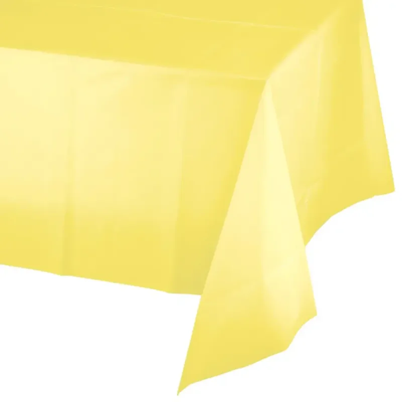 Mimosa Yellow Plastic Table Cover 54x108"