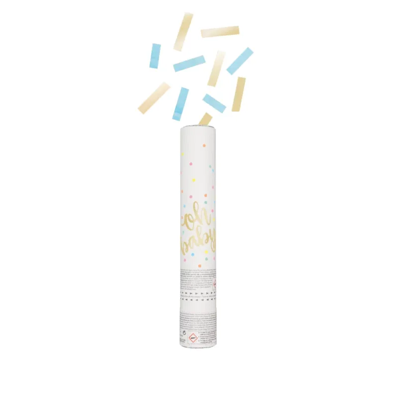 Gender Reveal Blue Confetti Popper