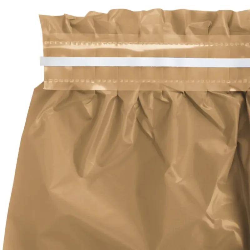 Glittered Gold Plastic Table Skirt 29"x14' W/ Adhesive Stirp - Image 2