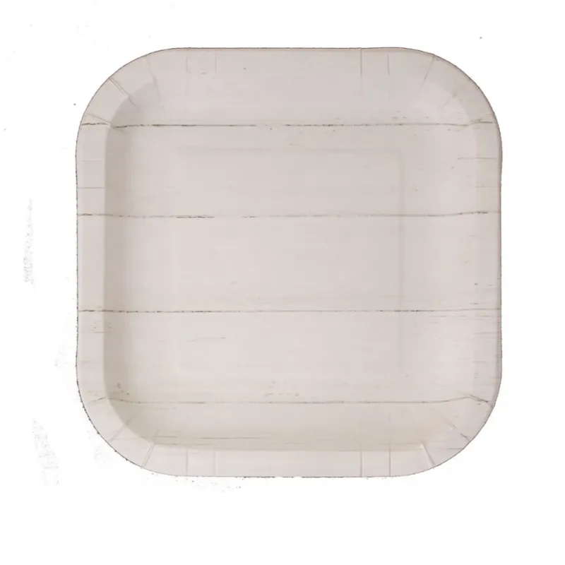 Shiplap Square 7" Plates 8ct