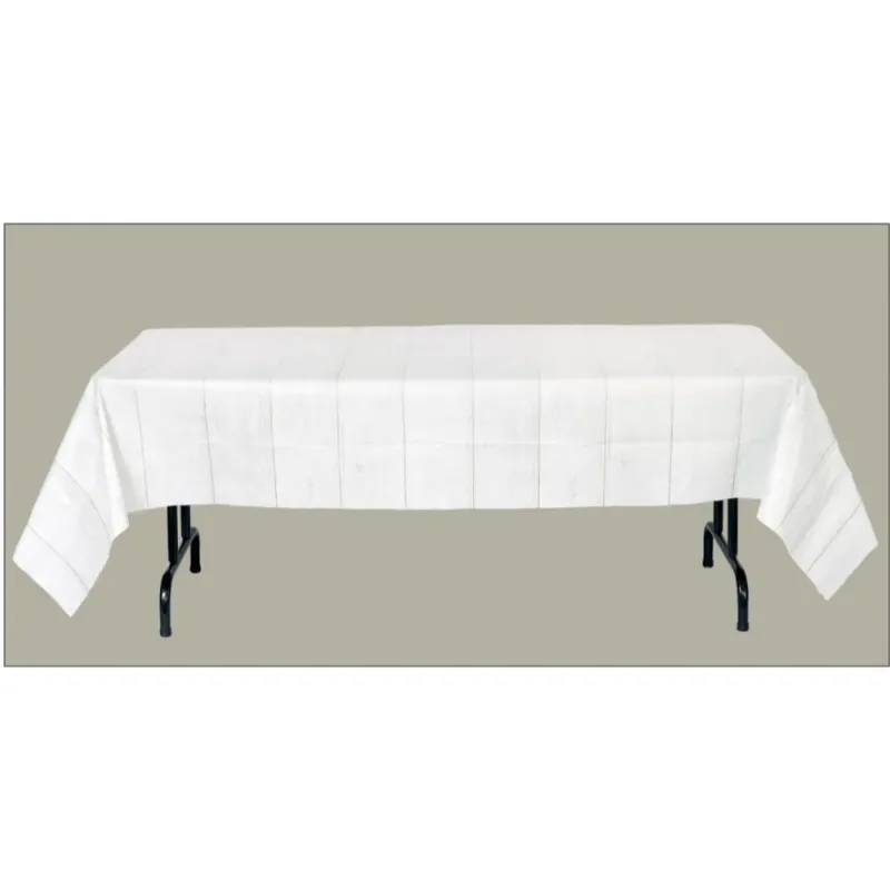 White Shiplap Table Cover 54"x108" - Image 3