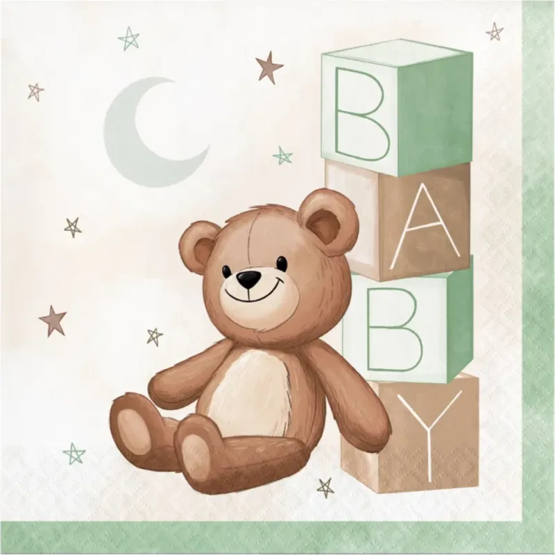 Teddy Bear Lunch Napkins 16ct