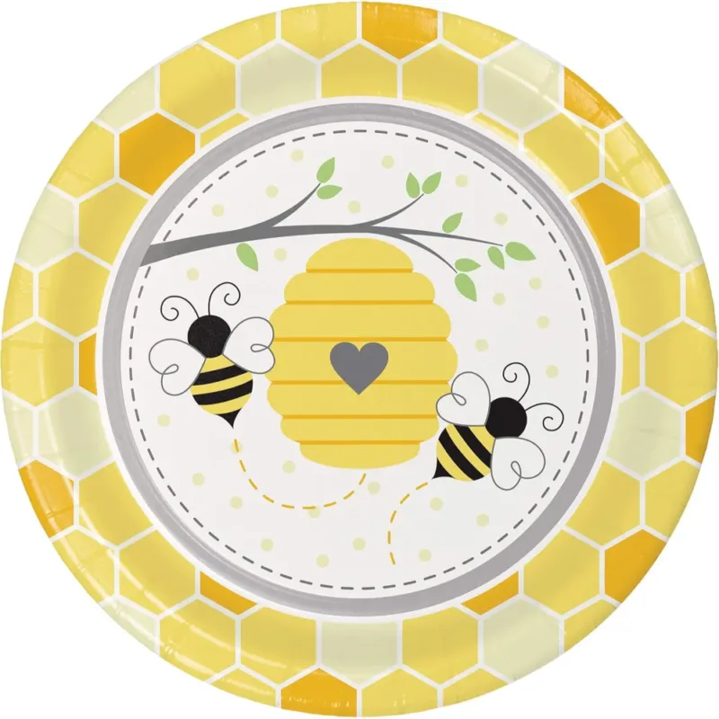 Bumblebee Baby 9" Plates 8ct