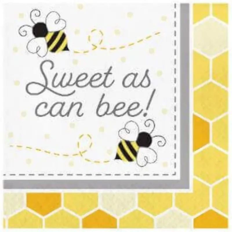 Bumblebee Baby Lunch Napkins 16ct