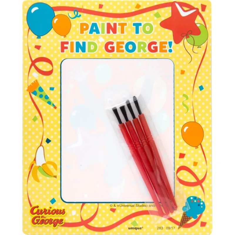 Curious George Magic Paint Cards 4ct