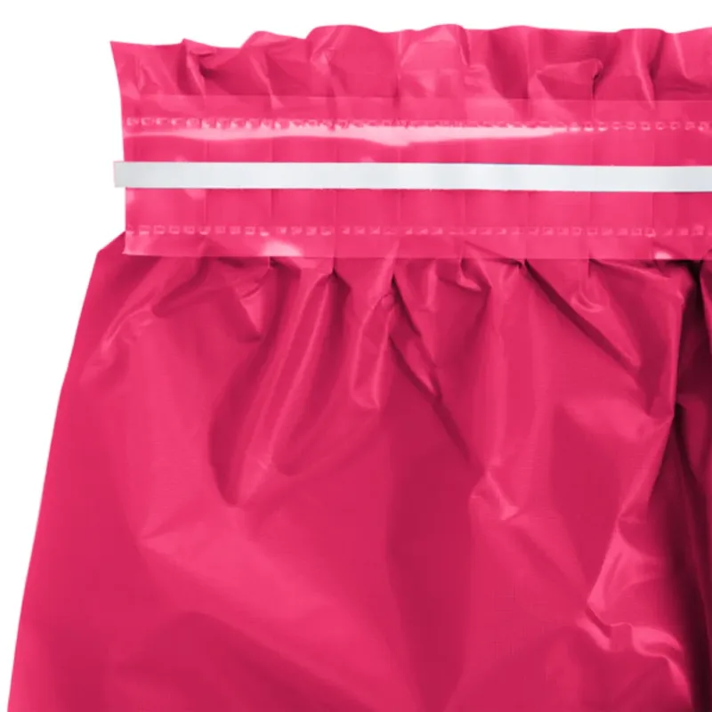 Hot Magenta Pink Plastic Table Skirt 29"x14' W/ Adhesive Stirp - Image 2