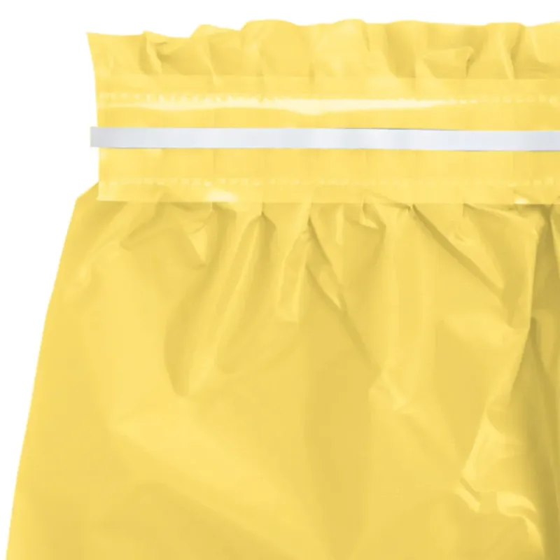 Mimosa Yellow Plastic Table Skirt 29"x14' W/ Adhesive Stirp - Image 2