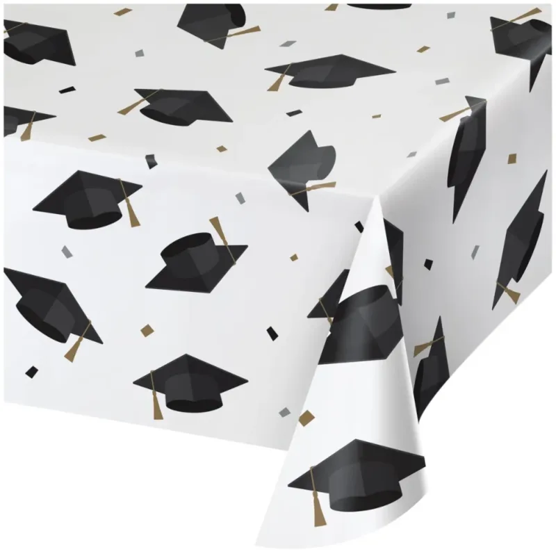 Grad Toss Paper Table Cover 54" x 84"