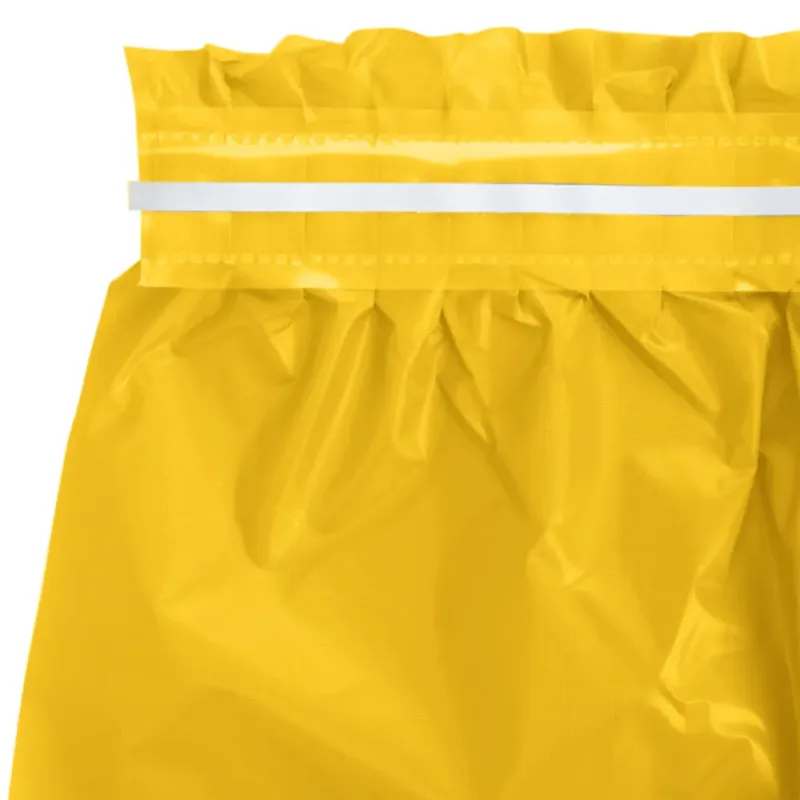 School Bus Yellow Plastic Table Skirt 29"x14' W/ Adhesive Stirp - Image 2