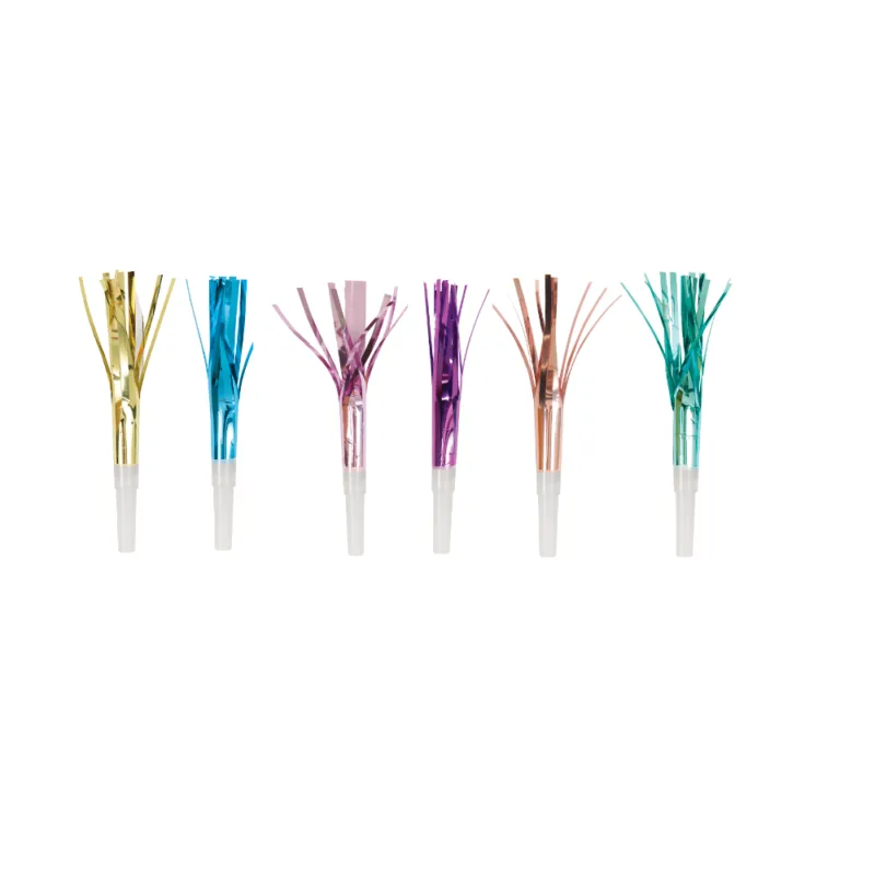 5" Fringe Metallic Pastel Squawkers 8ct - Image 2