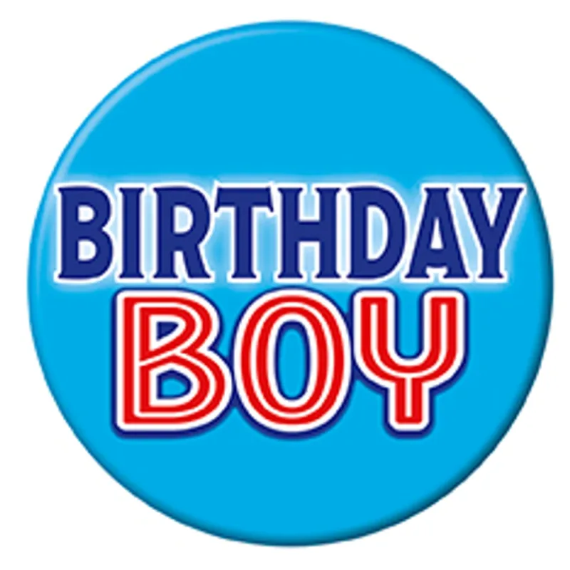 "Birthday Boy" Blue Badge 2.5"