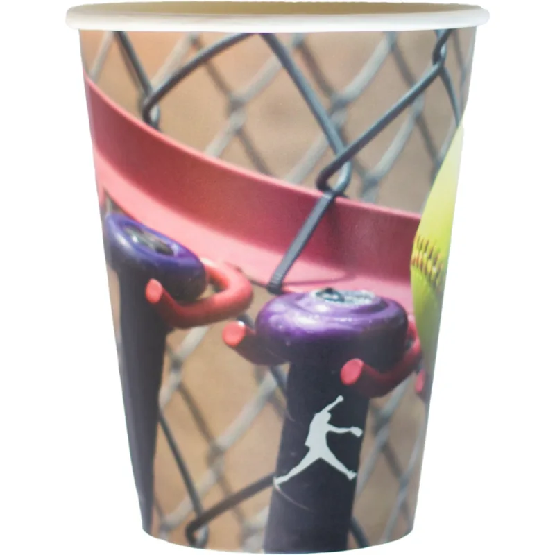 Girls Fastpitch Paper Cups 8ct - Image 2